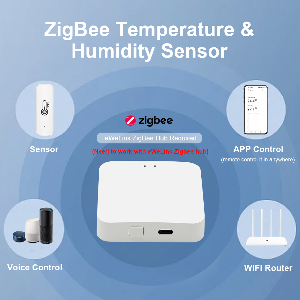 Ewelink ZigBee Smart Temperatu - Digital Hygrometer Probe ulasan dan harga