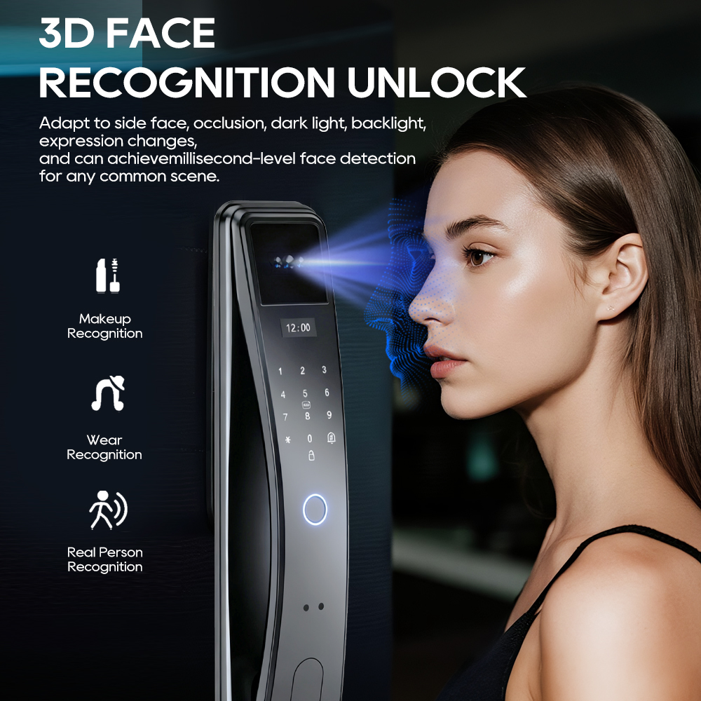 SANKESONG Tuya Smart 3D Face D - Glass Door Hinge ulasan dan harga
