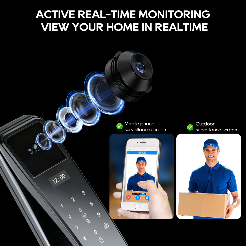 SANKESONG Tuya Smart 3D Face D - Glass Door Hinge ulasan dan harga