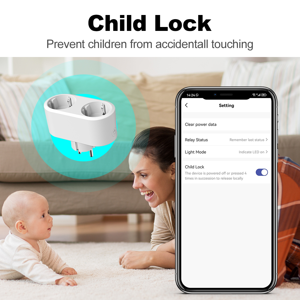 Tuya WiFi Dual Outlet 16A APP  - Timer Dual Outlet ulasan dan harga