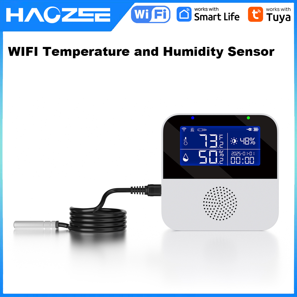 Haozee Tuya Smart WIFI Tempera - Digital Hygrometer Probe ulasan dan harga