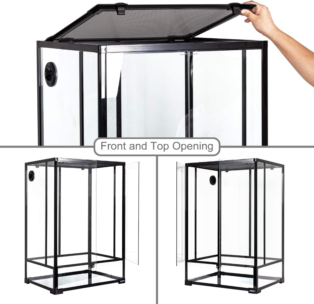 67 Gallon Tall Glass Terrarium - Glass Door Hinge ulasan dan harga