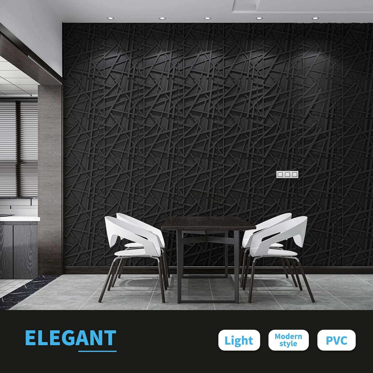 19.7x19.7in PVC Wall Panel Str - Pvc Panel Background ulasan dan harga