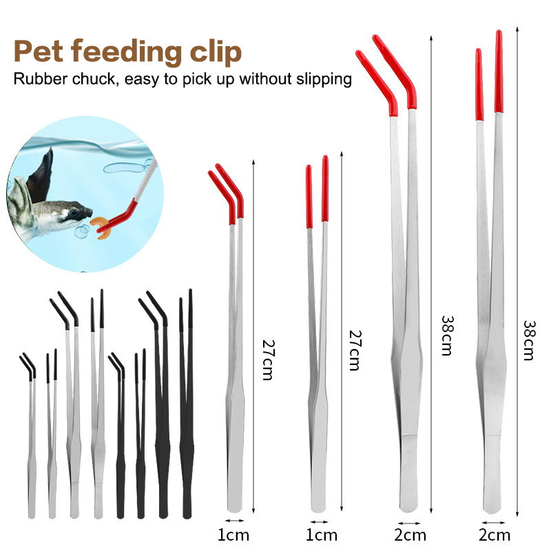 Fish Tank Cleaning Tools Snake - Feeding Tong Stainless ulasan dan harga
