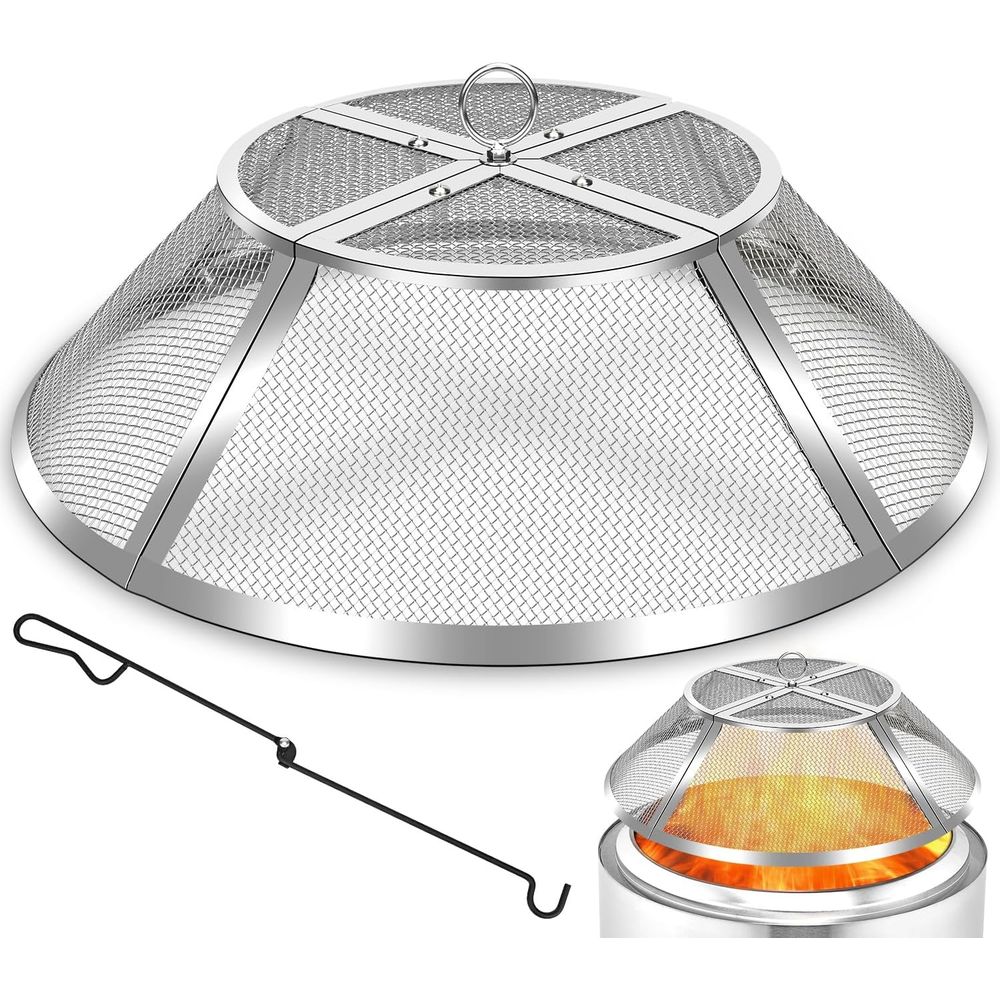 19.5 Stainless Steel Fire Pit  - Screen Top Mesh ulasan dan harga